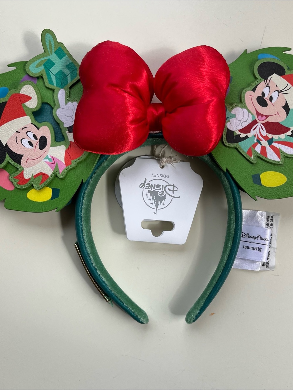 Disney Minnie Mouse Holiday Ears Headband - Disney Parks- Loungefly